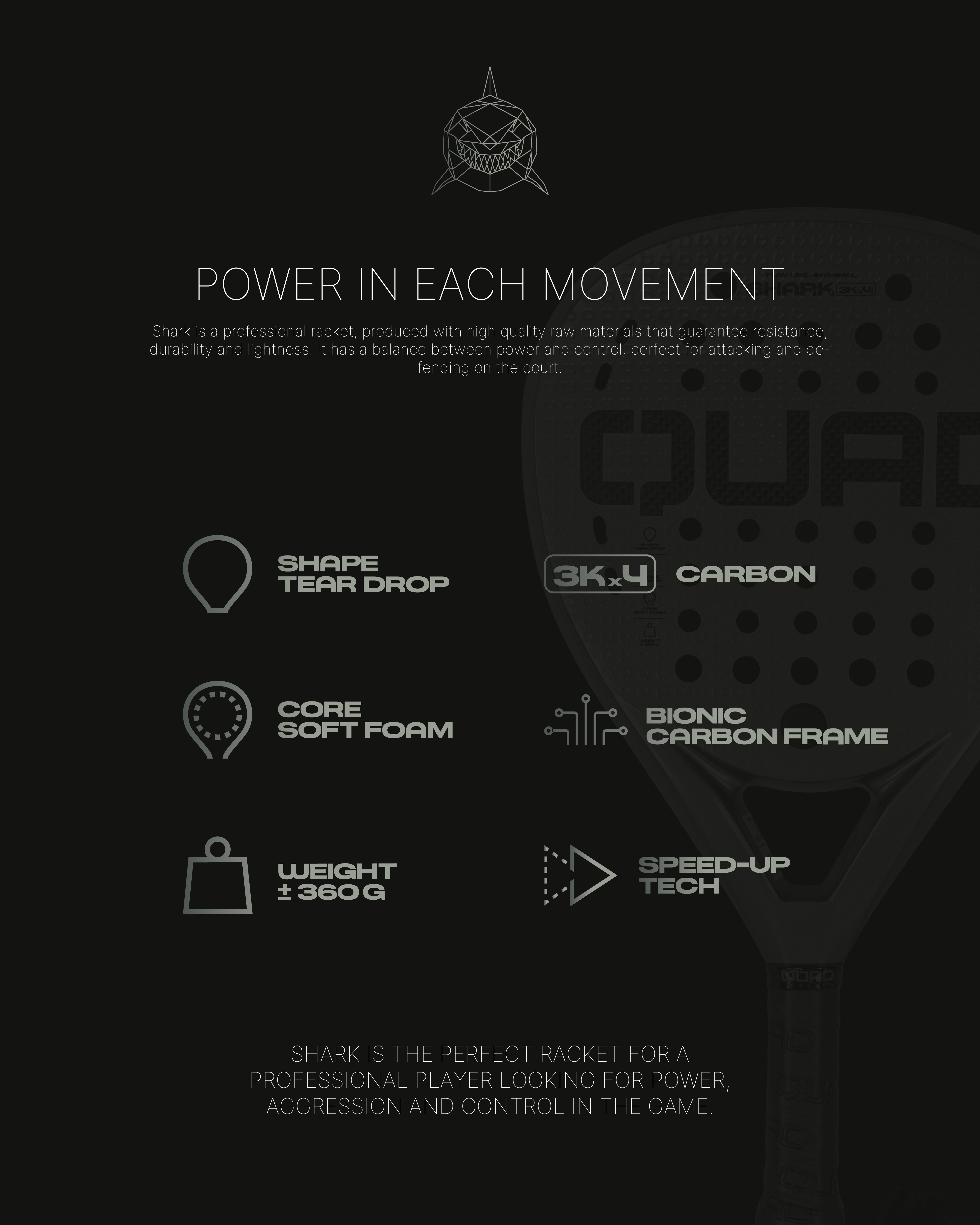 QUAD SHARK PADEL RACKET-6